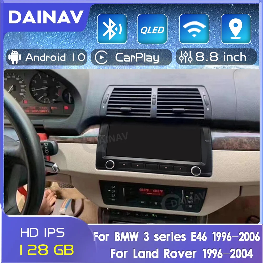 

Автомобильная магнитола на Android для BMW 3 серии E46 M3 1996-2006 для land rover 1996-2004, автомобильная стереосистема, автомобильная аудиосистема, мультимеди...