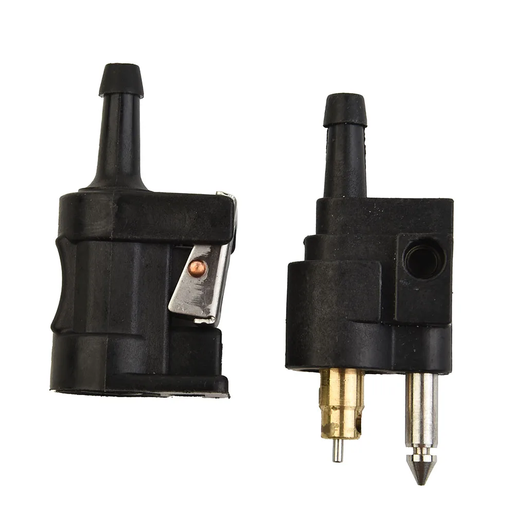 

Parts Fuel Line Connector 3.3x2.1cm Male & Female Plastic Replacement Black Fittings For Outboard Motor Engine