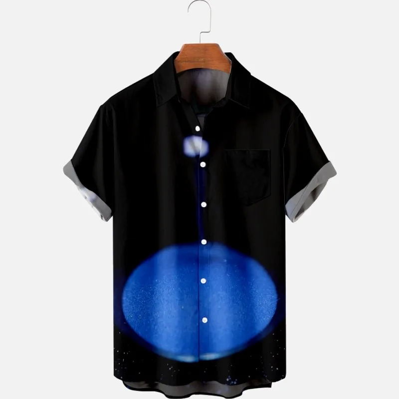 

2022 Summer New design Dresses Pattern Fashion Mens Shirt 3D Printed Short Sleeve Shirt man