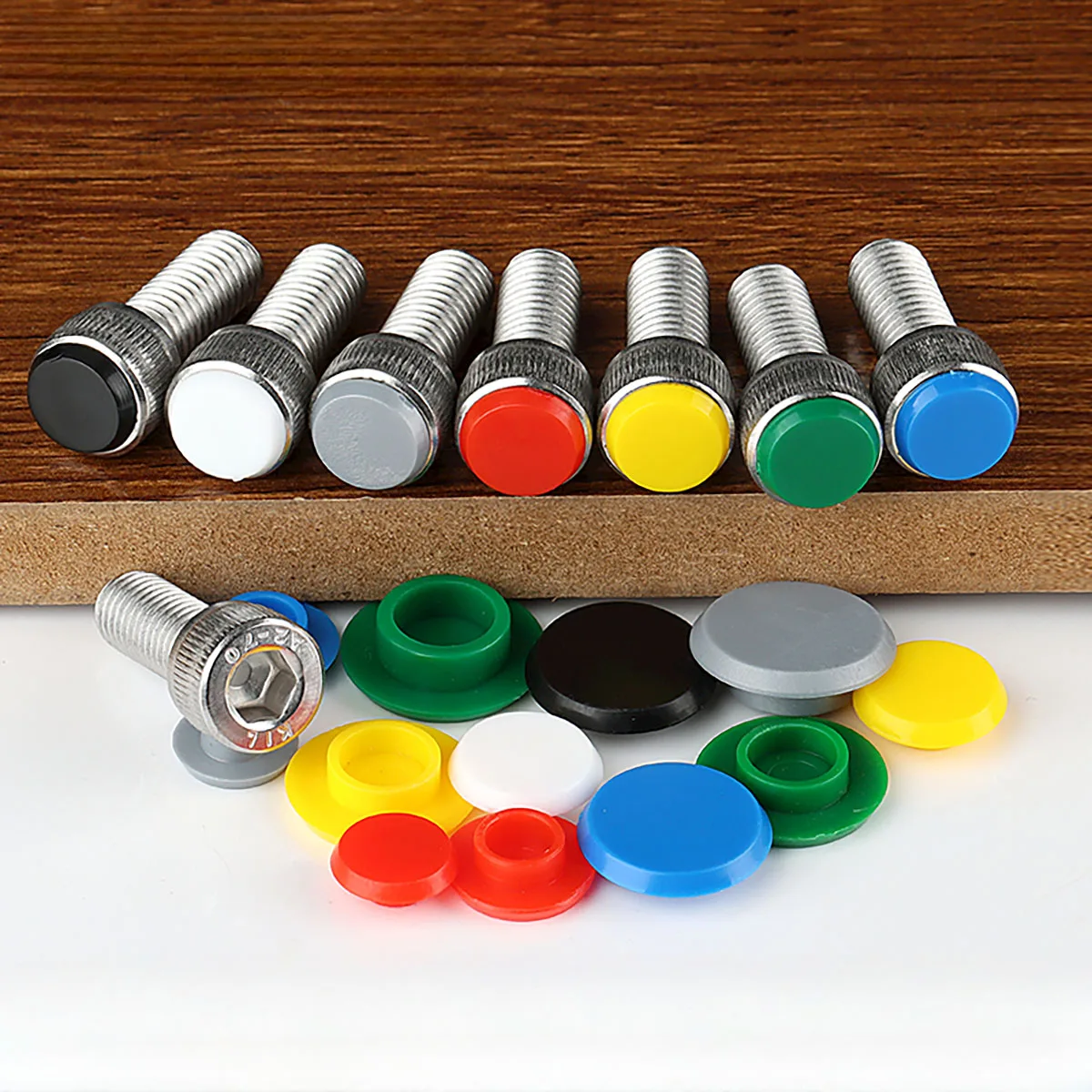 

Colorful Hexagonal Screws Dust Cover M3 M4 M5 M6 M8 M10-M24 Bolts Waterproof and Rust Proof Cover Nylon Plastic Protective Cover