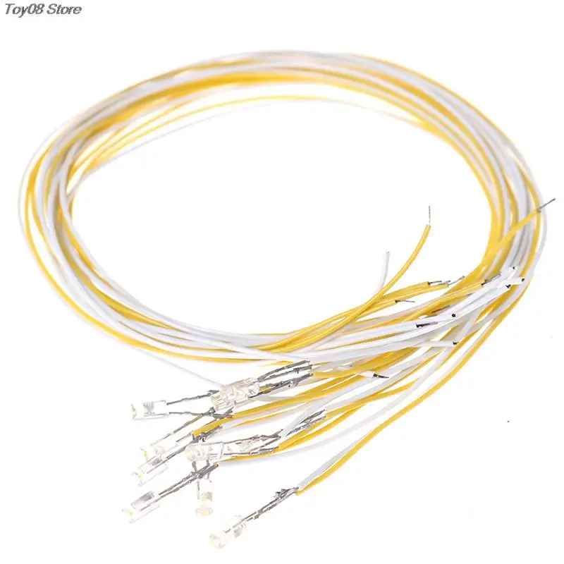 New5/ 10 шт. 1:12 Кукольный Миниатюрный светодиодный светильник с 20 см линии DIY Кукольный дом Декор