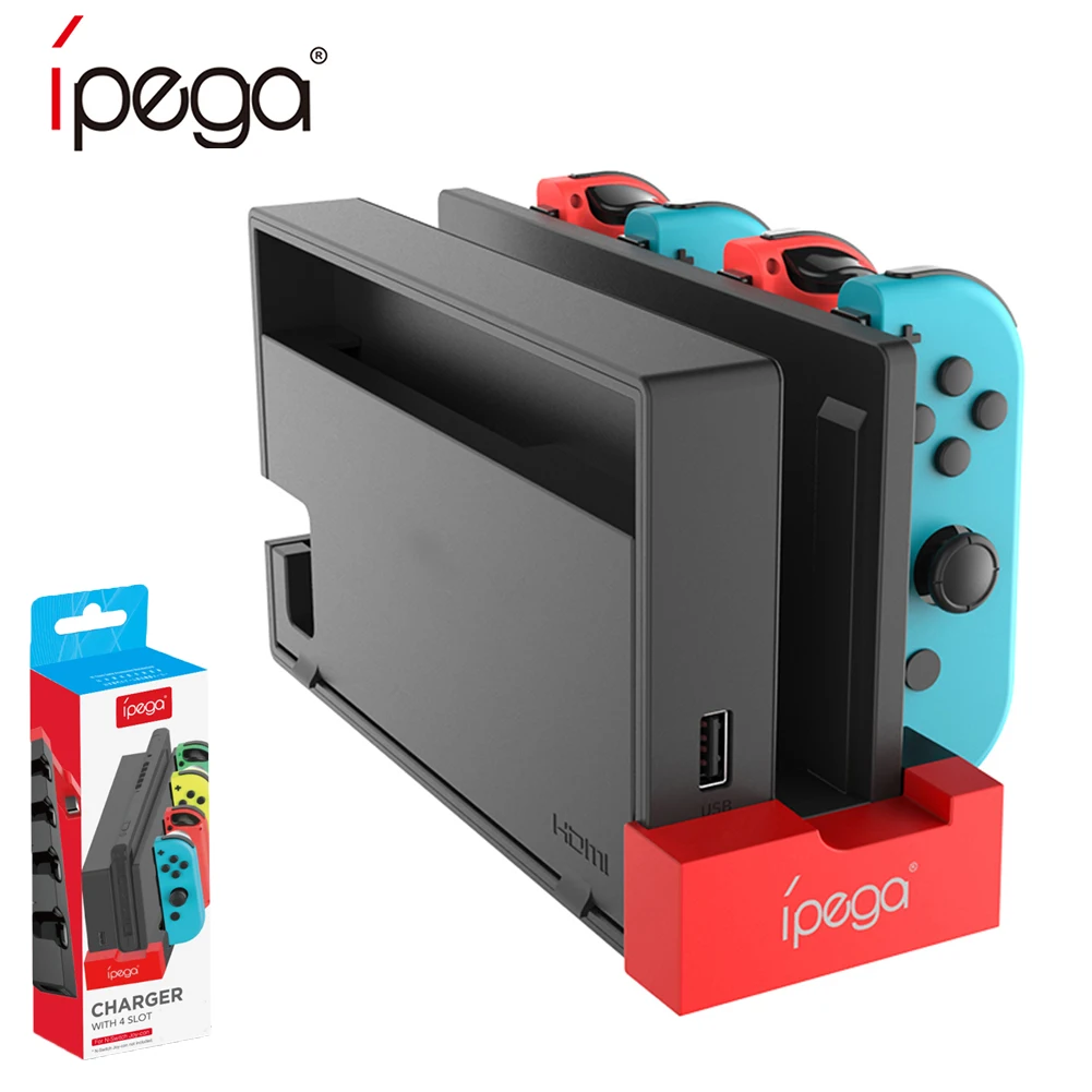 

Зарядное устройство для игрового контроллера iPega PG-9186 9186A для док-станции с индикатором для Nintendo Switch Joycon