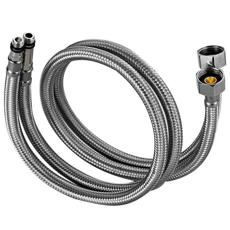 

304 Stainless Steel Inlet Hose Hot and Cold Water Inlet Pipe for Faucet Vegetable Washing Basin Faucet Inlet Hose