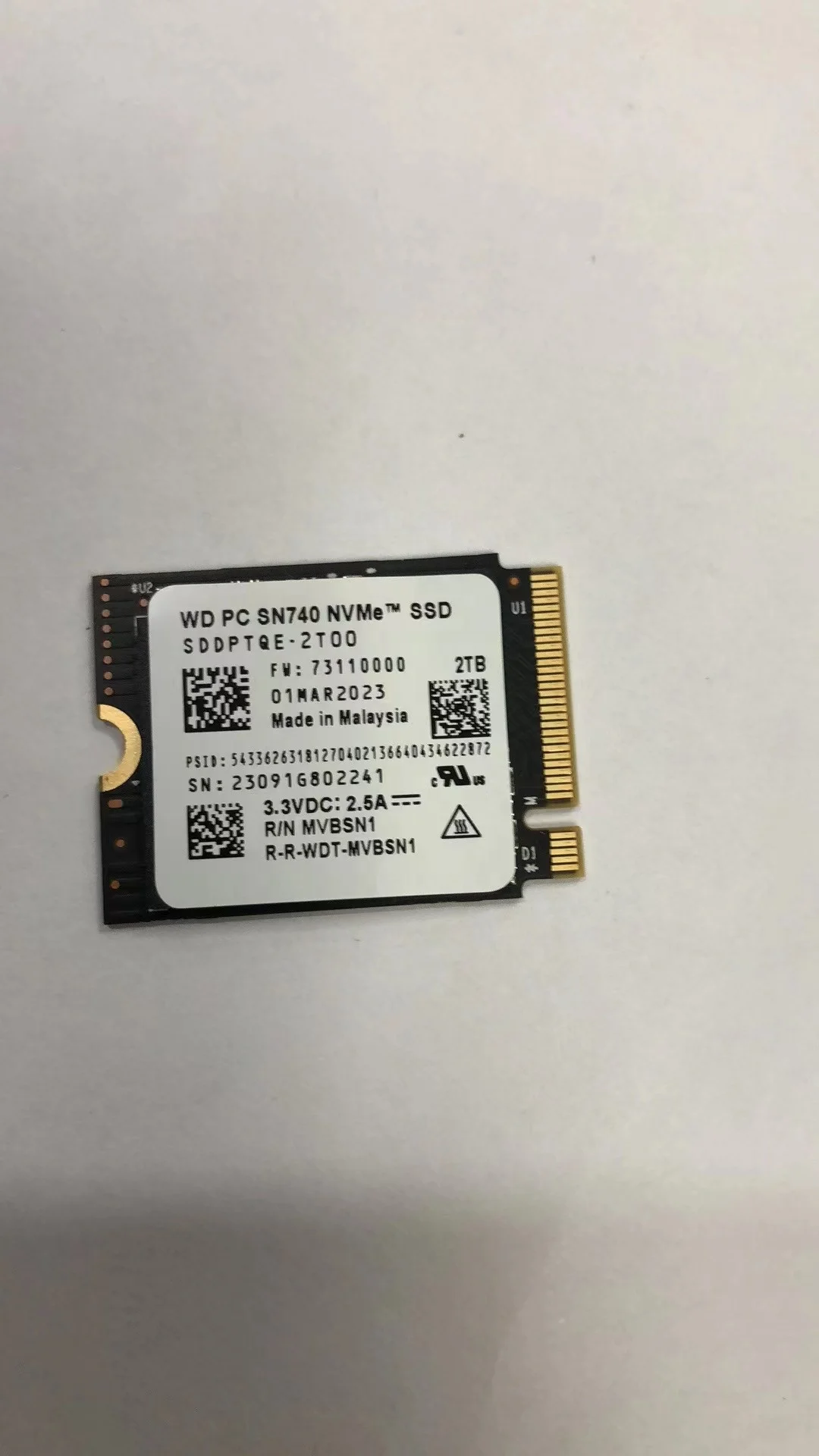 Western Digital WD SN740 SSD 2 ТБ для ПК