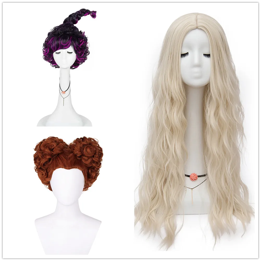 

Winifred Sanderson Cosplay Wig Heat Resistant Synthetic Hair Carnival Halloween Party Props