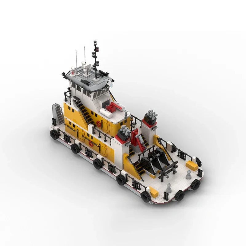 Модель промышленного корабля MOC строительные кирпичи спасательный толкатель