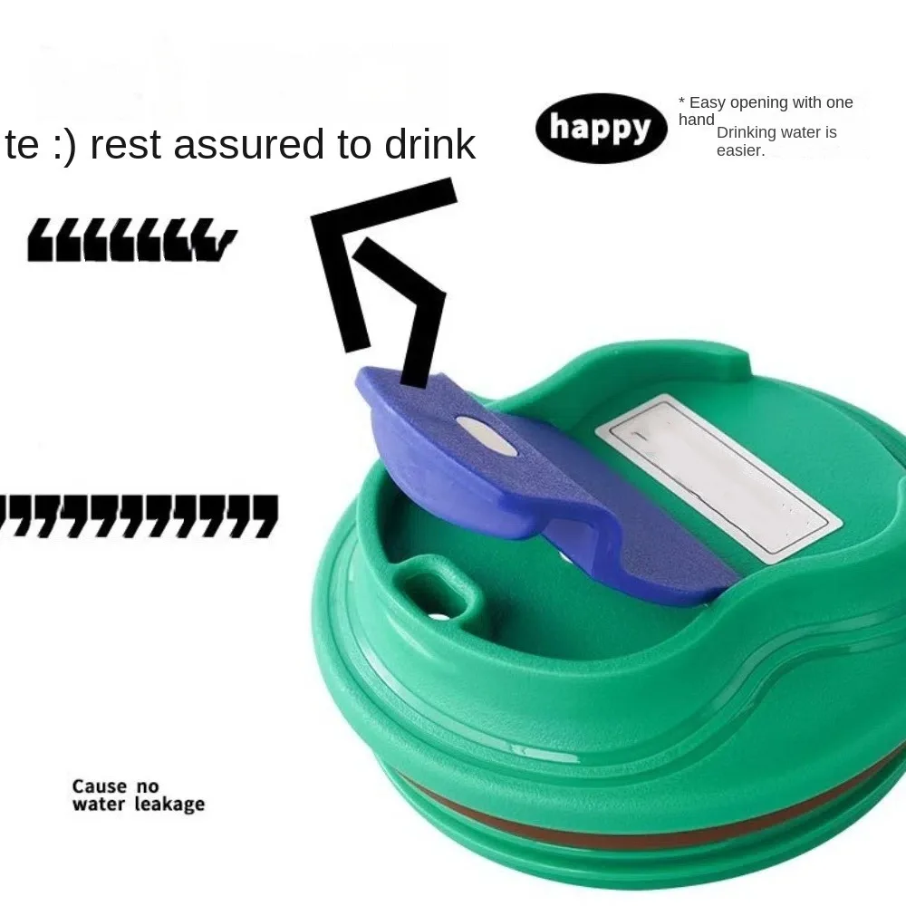 Портативная кофейная чашка с большой емкостью 450 мл пластиковая фотография