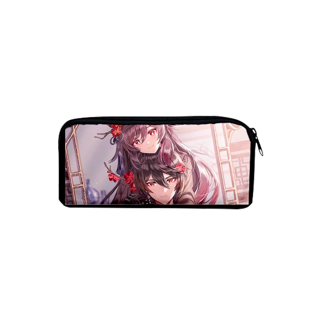 

Fashion Pen Bag 2022 New Arrival Genshin Impact ZhongLi Boy Girl Pencil Box Child stationery Storage Bag Pencil bag Simple Stude