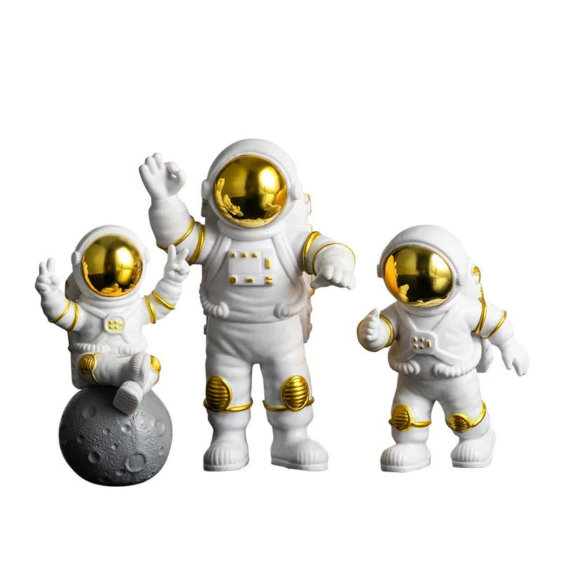 

Cute Spaceman Model Decoration Moon Lamp Figure Statue Ornaments Home Children's Room Astronaut Desktop Accessories Kids Gift