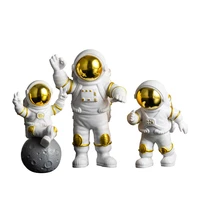 cute spaceman model decoration moon lamp figure statue ornaments home childrens room astronaut desktop accessories kids gift