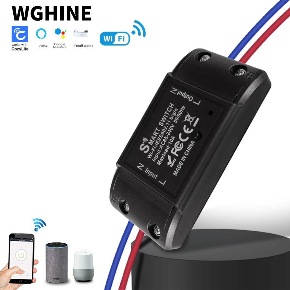

WiFi Smart Switch CozyLife APP Wireless Controller Universal Breaker Timer Smart Life Work With LED Light Switch Alexa Accessori