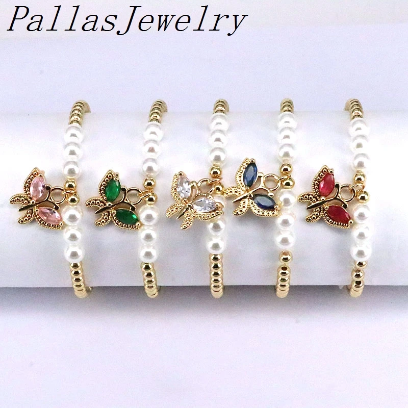 

6 шт., модные золотистые бусины 4 мм