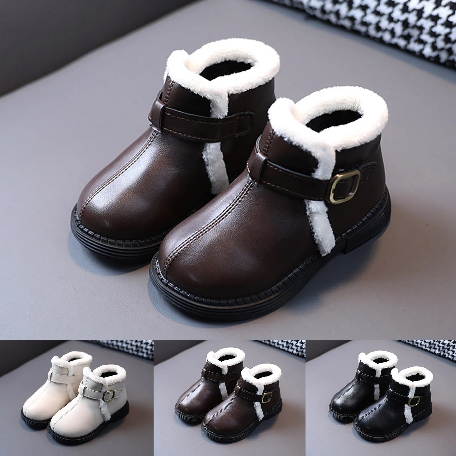 

Girls Cute Shoes Boots Kids High Boots Size 6 Girls Mud Boots Youth Girls Dress Shoes Cute Boots for Toddler Girl Toddler Fuzzy