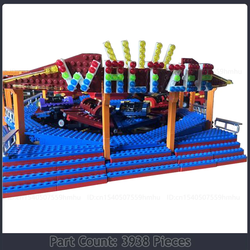 Детский конструктор Waltzer GBC моторная машина игровая площадка кубики