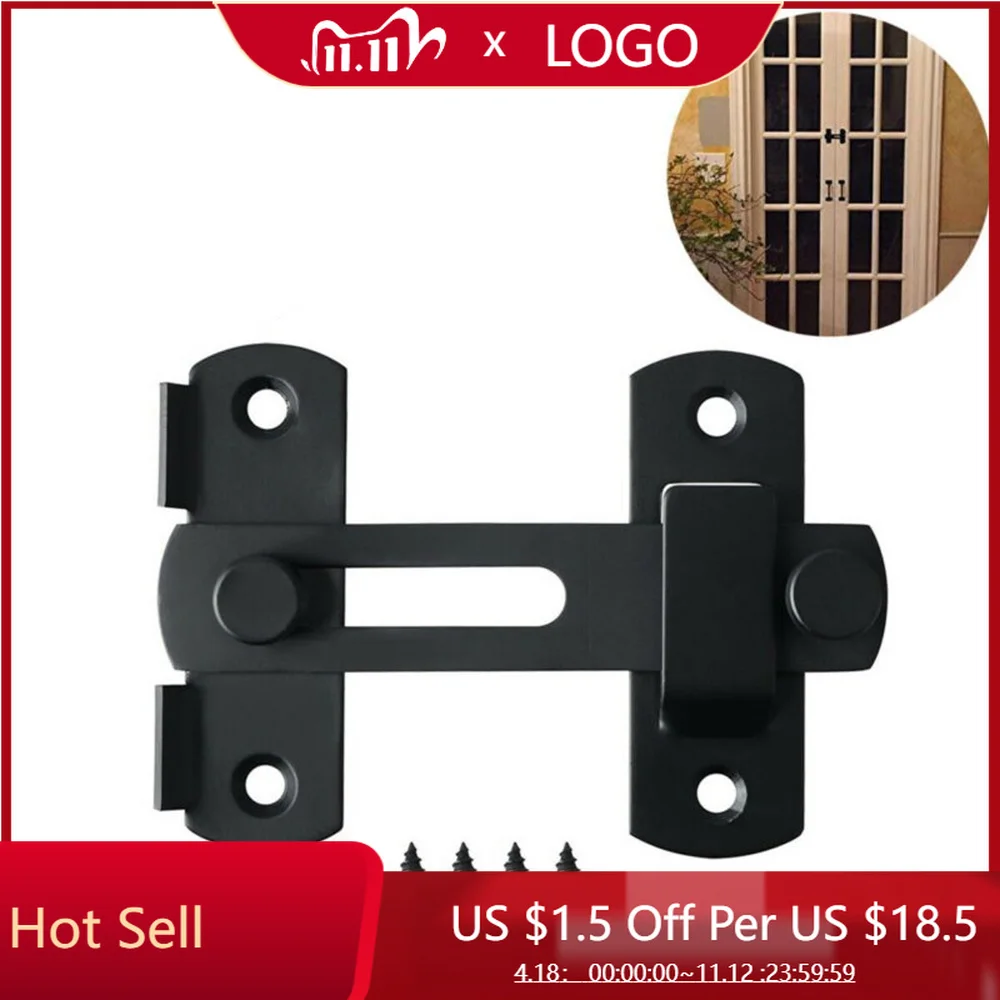 

High Quality Matte Black Stainless Steel Gate Latches Flip Latch Safety Door Bolt Latch Lock Hardware Door Access