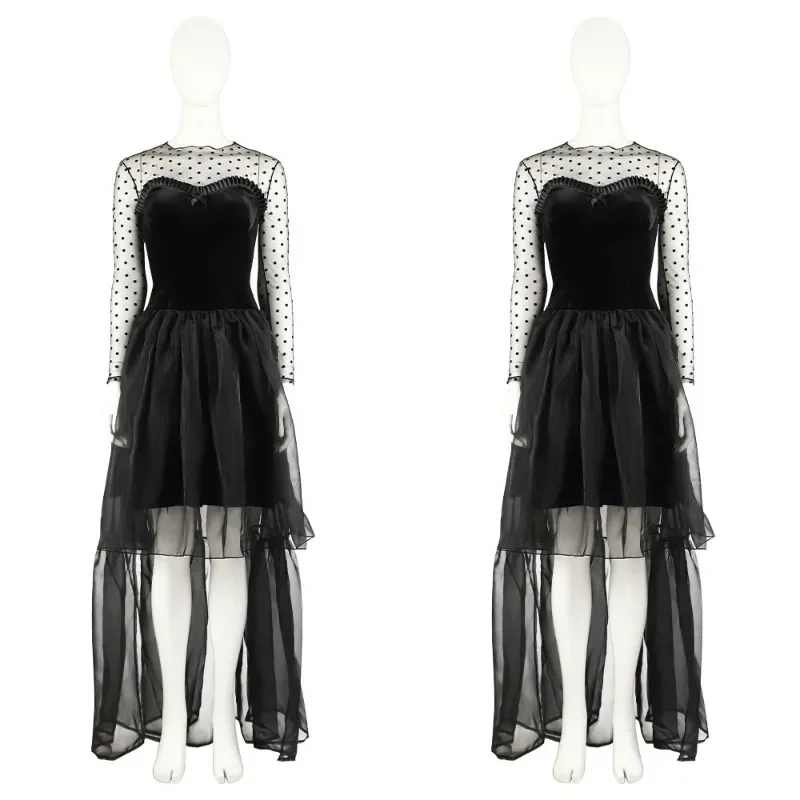 FC6Lisa Frankenstein Misty Косплей Костюм Черное сексуальное женское длинное платье и пояс