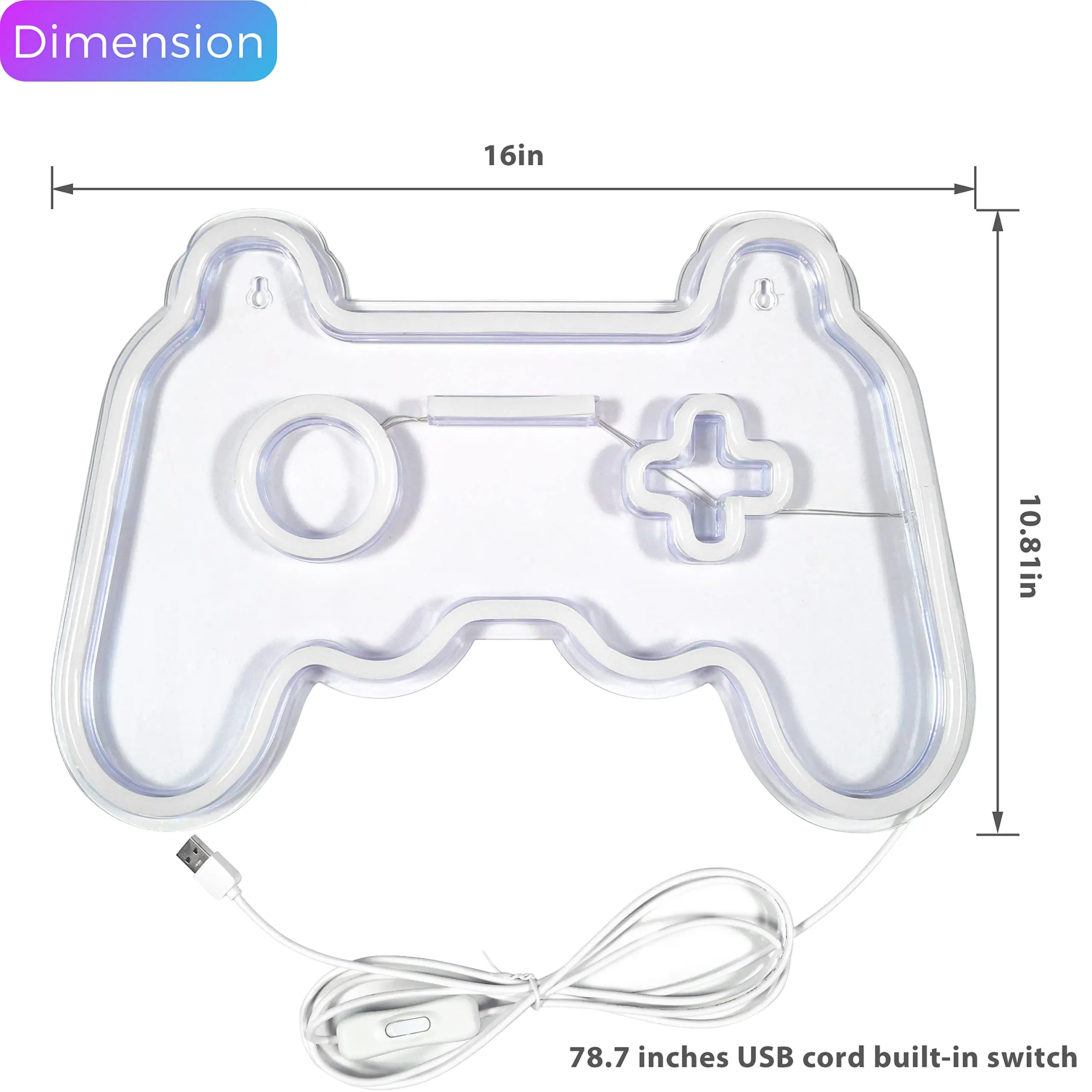 

Creative Gamepad Neon Sign Custom Led Playstation Lamp Acrylic Board Game Controller Signs Teen Room Wall Art Decor Neon Light