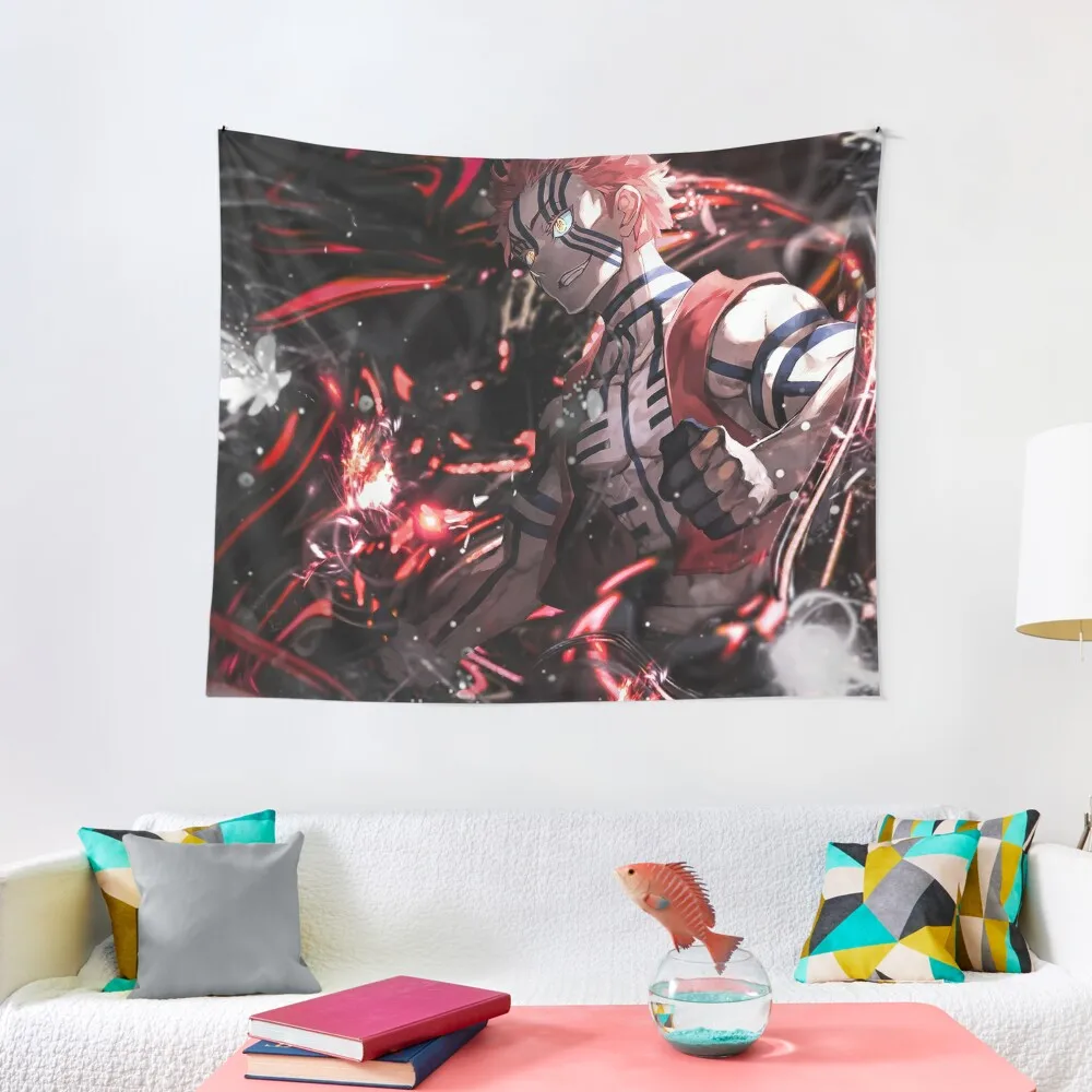 Гобелен с демоном akaza украшение для улицы и дома
