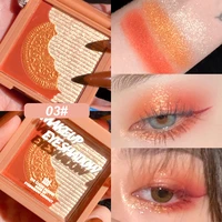 xixi 3 color eye shadow palette pearly glitter earth sequins color matching matte long lasting eye shadow shimmer eye makeup