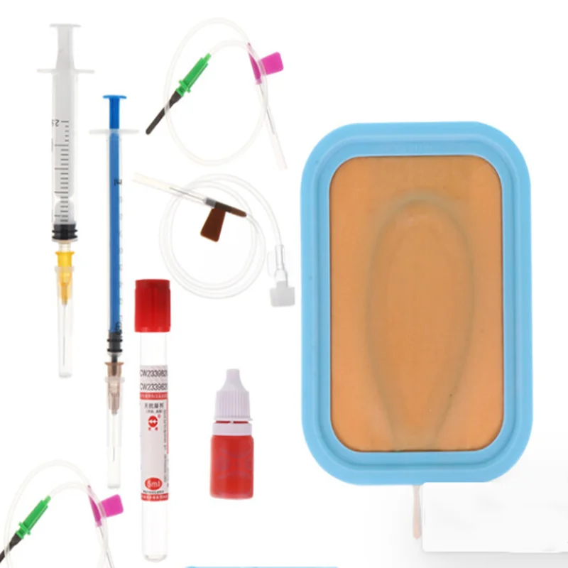 Venipuncture IV Тренировочный Коврик для инъекций силиконовый шовный шов кожи человека
