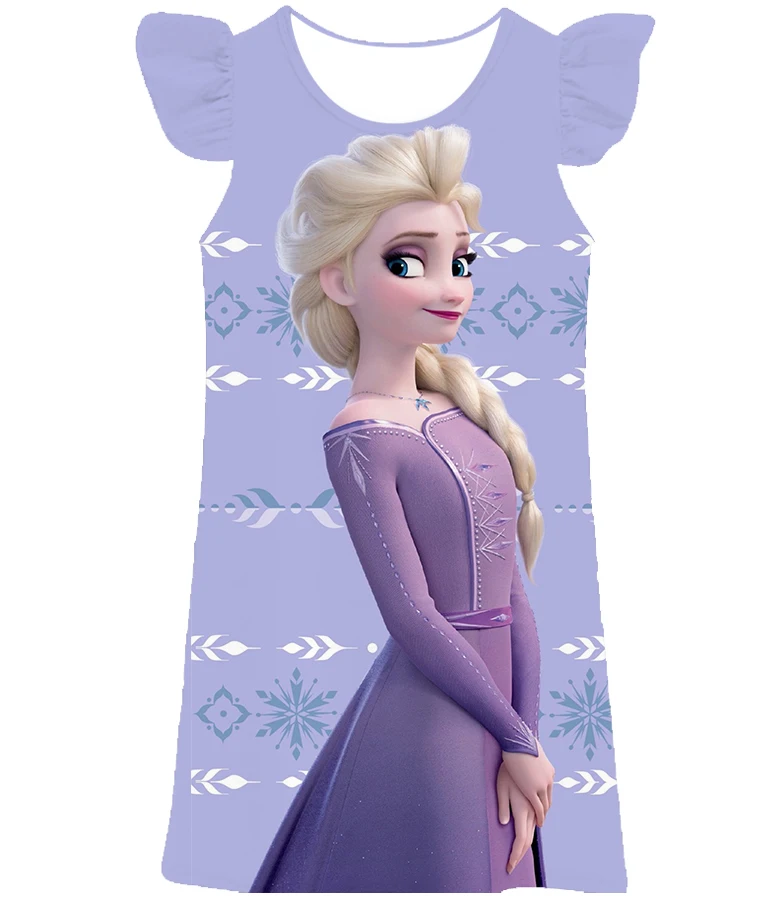 Элегантное платье принцессы Эльзы из Диснея модное вечернее для девочек Летние
