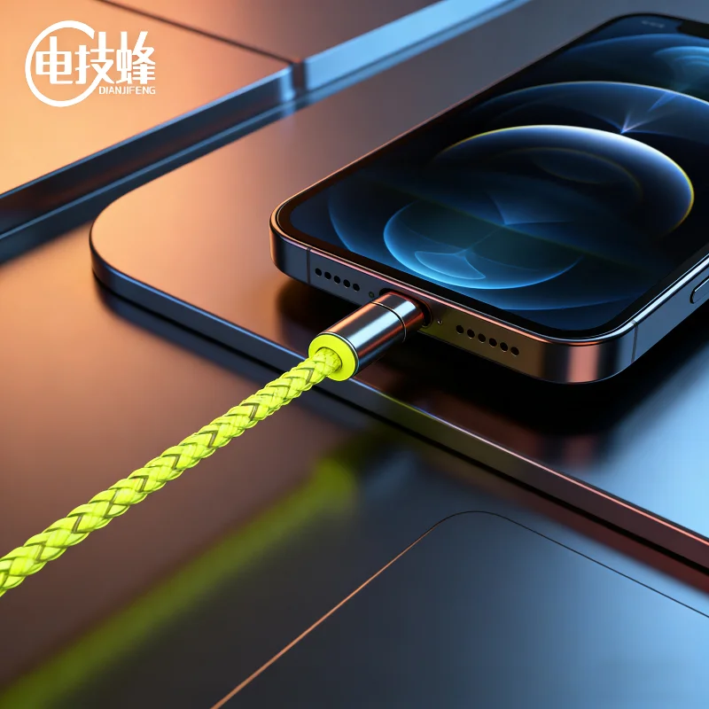 Фото Кабель 8K RGB Aviator с радужной градиентной подсветкой, 1,5 м, Type-C, для киберспортивных механических клавиатур с магнитными переключателями, кабель для передачи данных №5