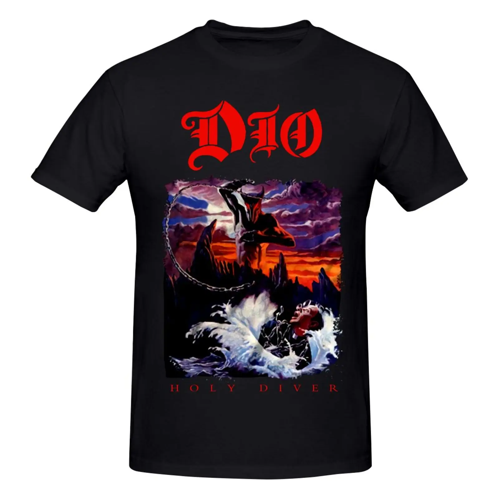 

Di0 Ronnie James Dio Holy Diver T Shirt For Men T-Shirts Man Anime T-Shirt Short Sleeve T-Shirts Blouse Grunge T Shirt For Men