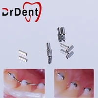 drdent 10pcs orthodontic mini crimpable stops on archwire bracket dental orthodontic bracket orthodontic wires