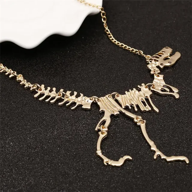 Сексуальное длинное готическое ожерелье с тираннозавром стандартной длины, Очаровательное ожерелье из сплава в виде Кости Дракона, ювелирные изделия