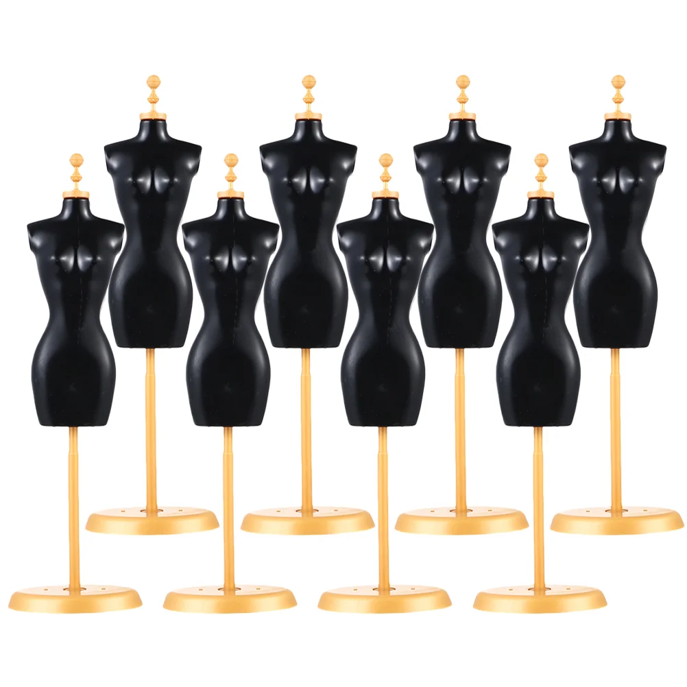 

8pcs Dress Form Model Mannequin Dress Form Cloth Gown Clothing Demountable Display Stand Small Mannequin Model Supports for