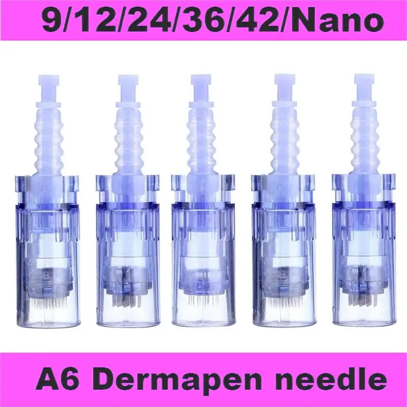 10/50Pcs Dr.pen Ultima A6 Replacement Needle Nano Cartridges Bayonet Skin Care Microneedle Derma Pen Tattoo Kit Micro Needles