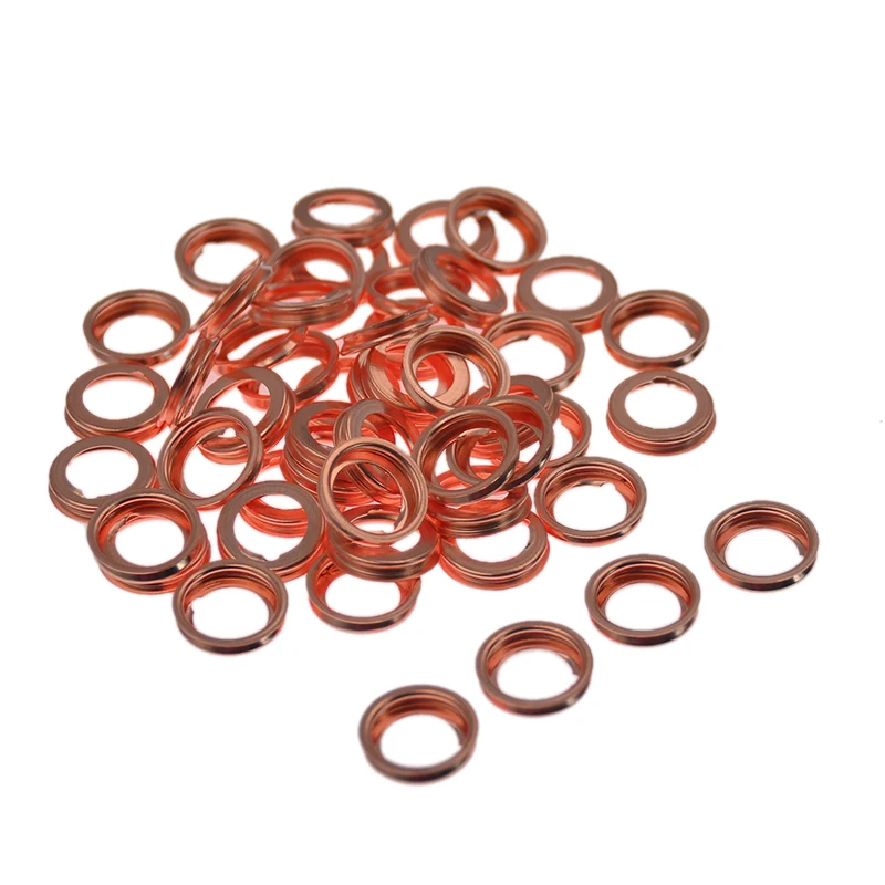 

50Pcs Engine Oil Drain Plug Seal Washer Gasket Rings for Infiniti Nissan 1102601M02