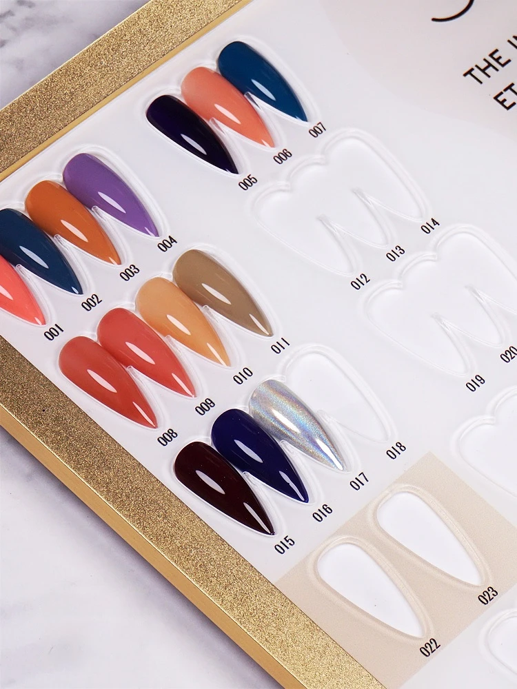 Доска для дизайна ногтей акриловая гель-лак дисплейная карта цветная с