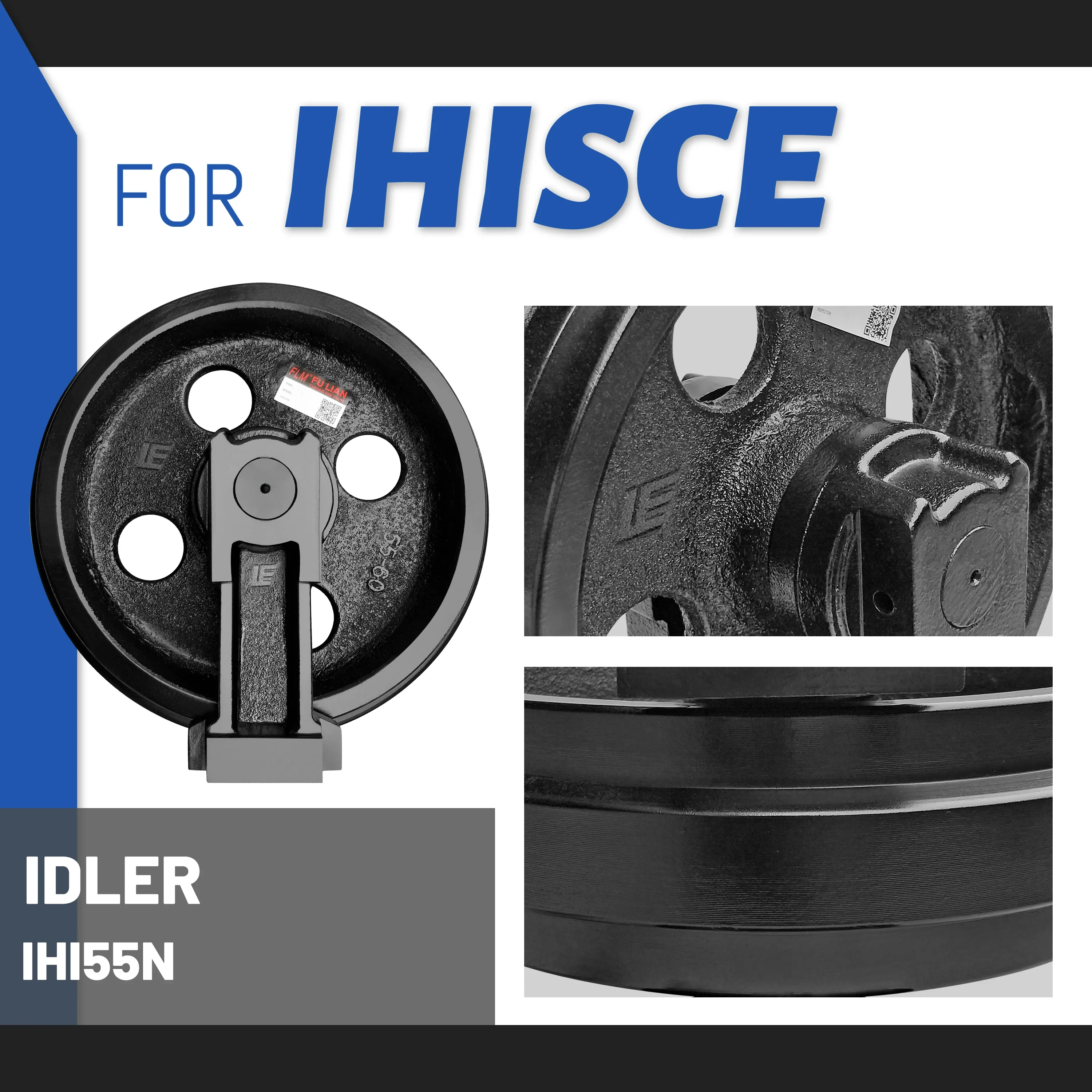 Передний натяжной ролик экскаватора IHI55N для деталей ходовой части IHISCE Натяжной