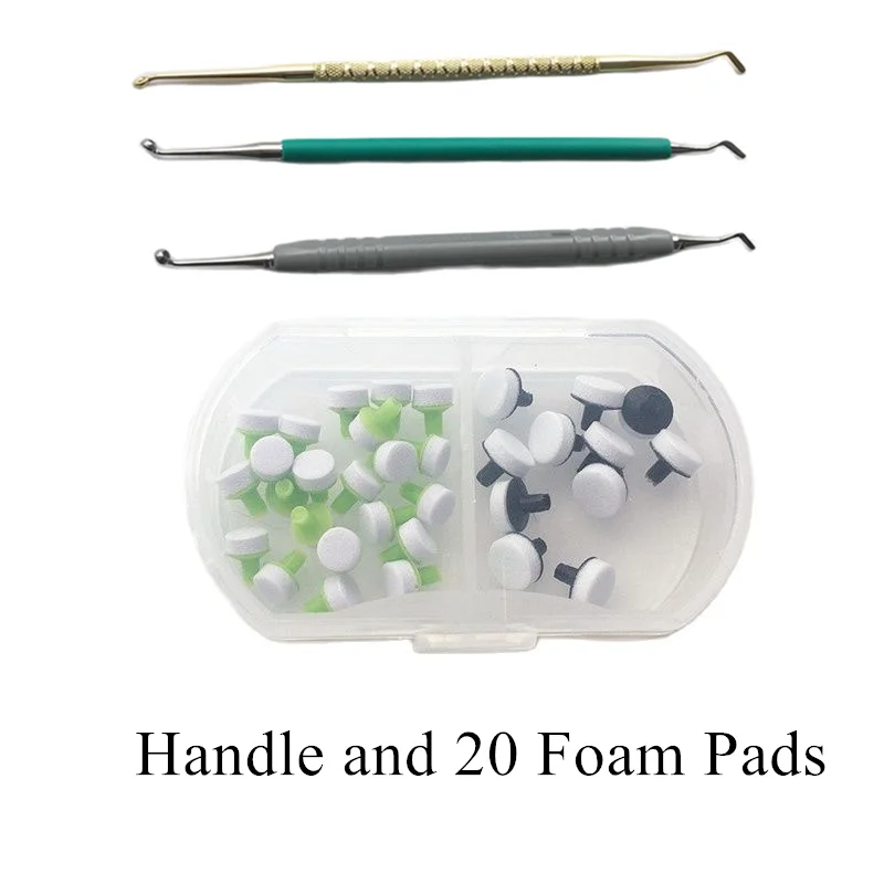 

Dental Composite Resin Light Cure Fast Quick 20Pcs Foam Pad And Handle OptraSculpt Set