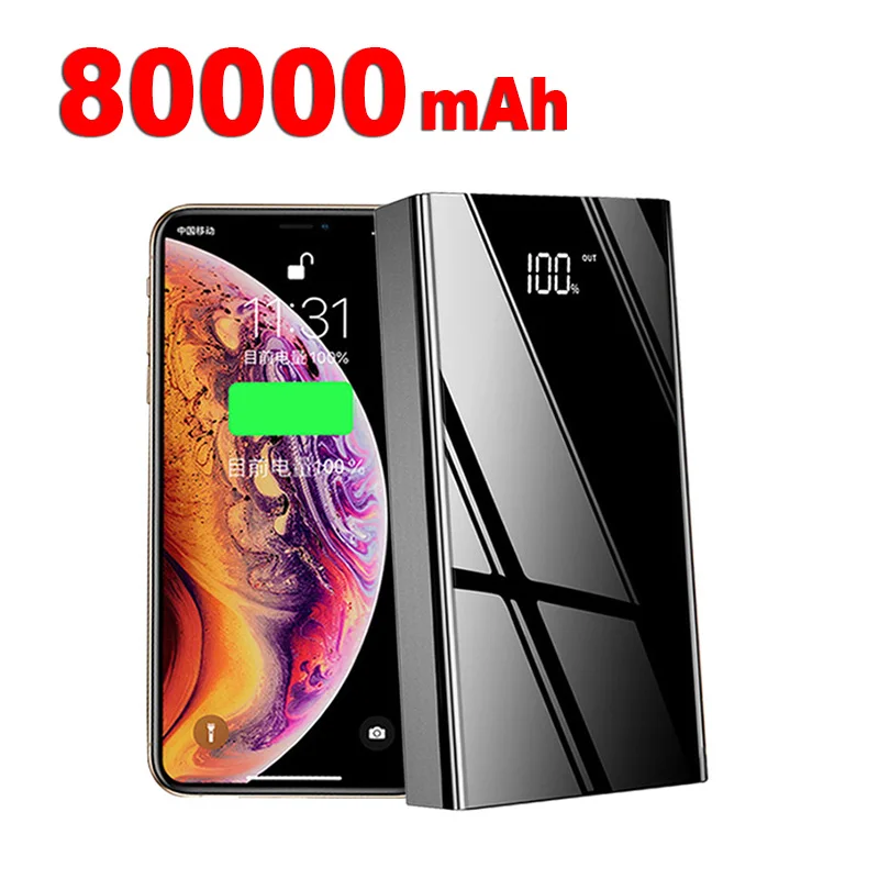 

Внешний аккумулятор с 4usb-портами, 80000 мАч