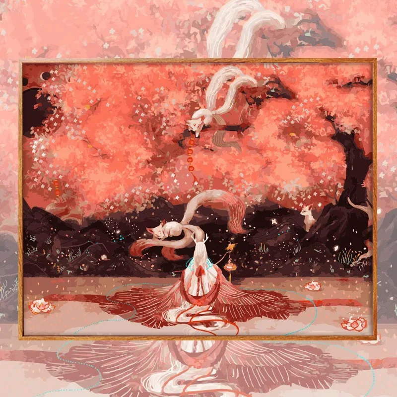 

0958456 Digital oil painting art oil mountain art oil painting living room floor decorative painting