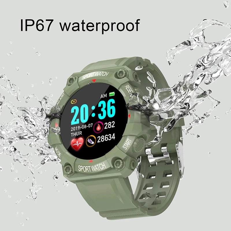 The New Waterproof Smart Watch FD68 Watch Heart Rate Blood O