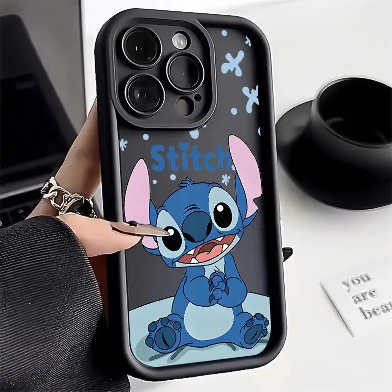 Cutes Stitchs Happys Phone Case for Samsung S25 S24 S23 S22 S21 S20 Note 20 FE Plus Ultra 5G Soft Silicone TPU Cover