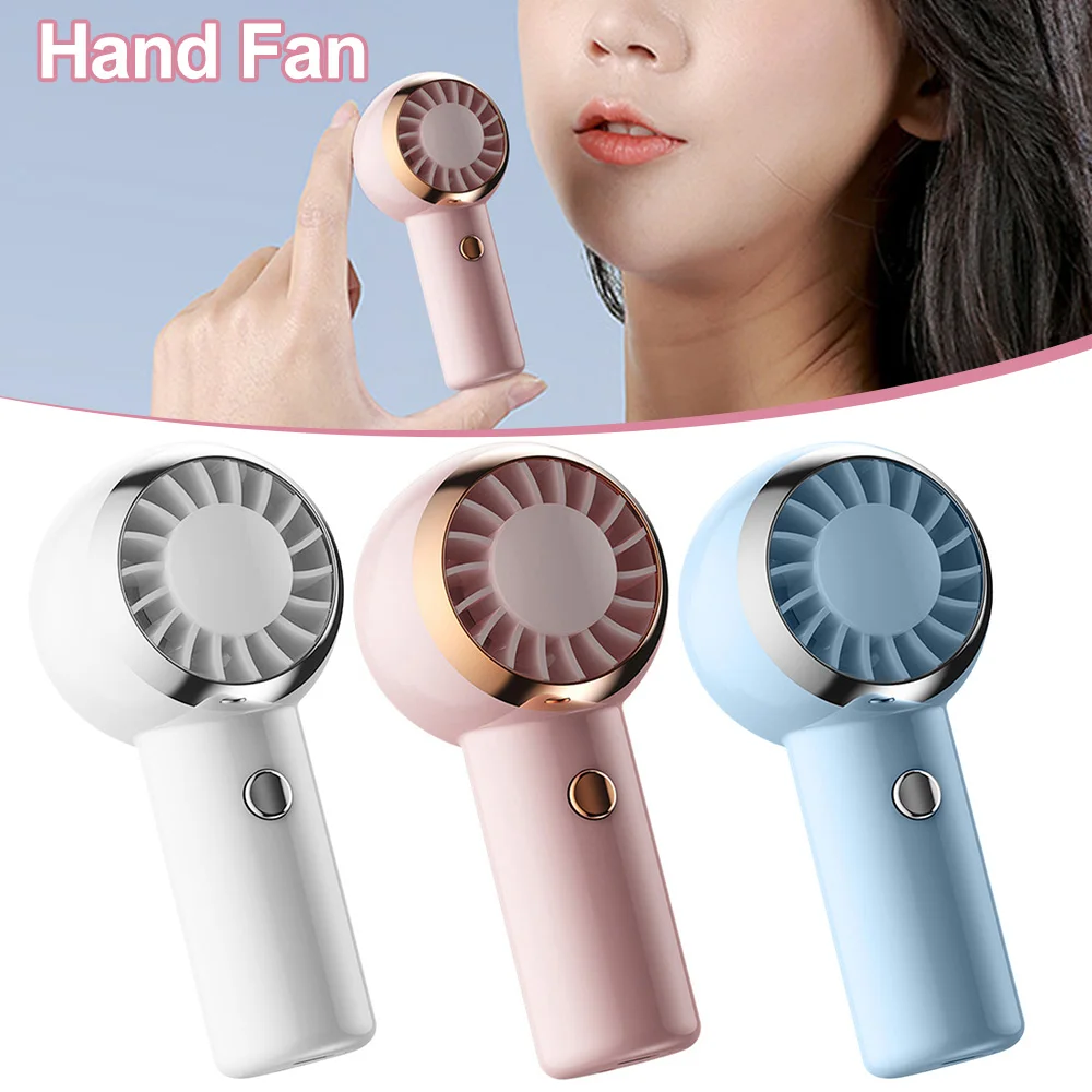 

Portable Fan Hand-held Quiet Small USB Rechargeable Mini Neck Fan for Student Dormitory Office Outdoor with 3 Speeds Hand Fan