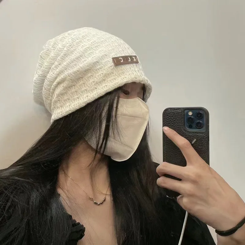 

New Korean Baggy Beanie Hip-hop Pile Hats for Men Women Outdoor Fashion Bonnet Autumn Winter Warm Pullover Cap Skullcap Gorras