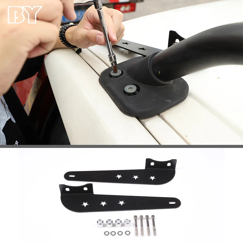 

2Pcs Car Roof Searchlight Bracket Mounting Holder For Toyota FJ Cruiser 2007-2021 Offroad Car Light Base Holder Auto Accessories