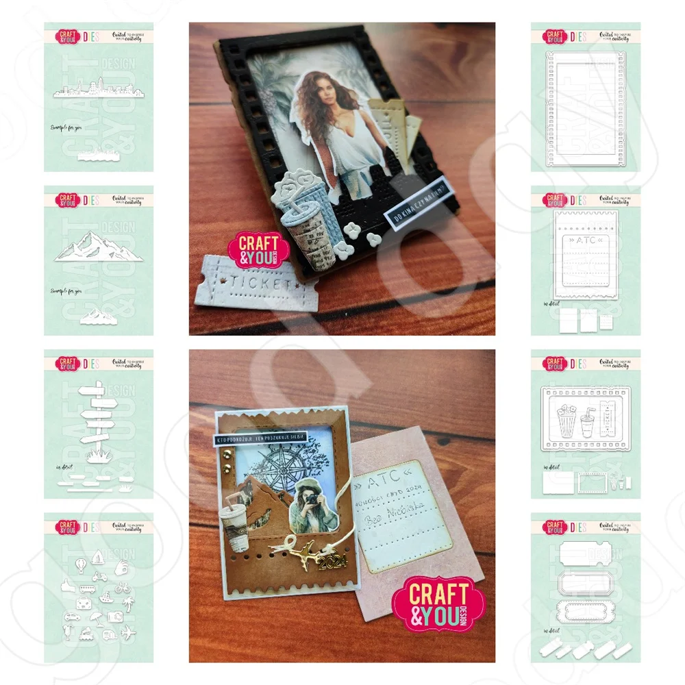 Городские вывески горы металлические Вырубные штампы для сделай сам скрапбукинг