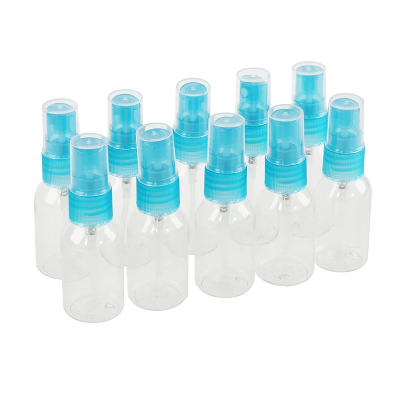 

10 x 30 ml Bottle Atomizer Spray Empty Plastic for Blue Eau de Toilette