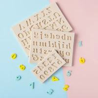 english alphabetnumeral fondant cake silicone mold chocolate candy molds cookies pastry biscuits mould diy cake baking tools