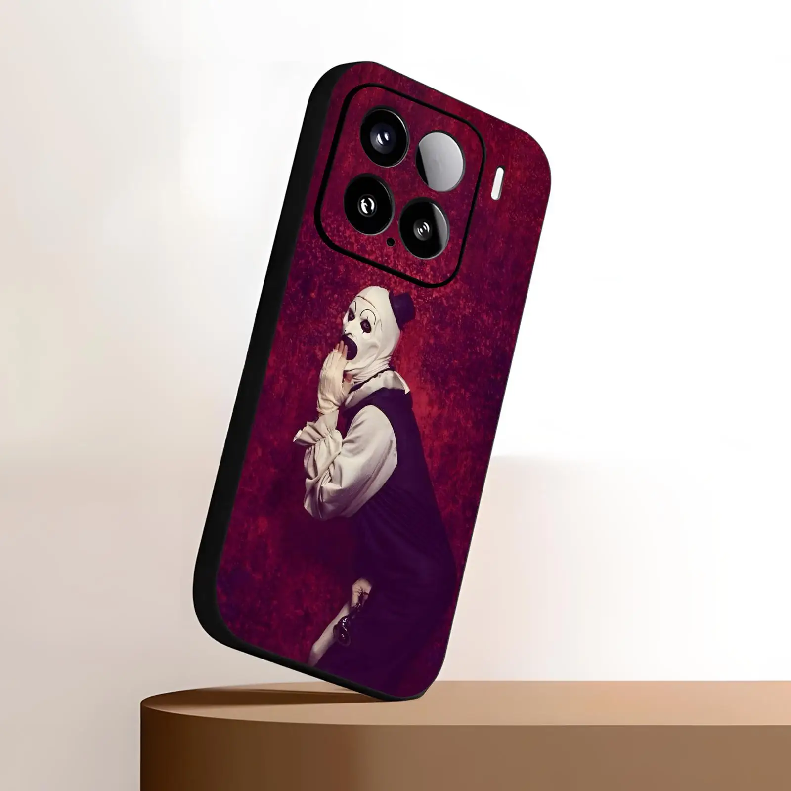 Фото Чехол для телефона Art the Clown для Xiaomi 17 15 14 13 12 11 T Ultra Pro, мягкий черный противоударный чехол №3