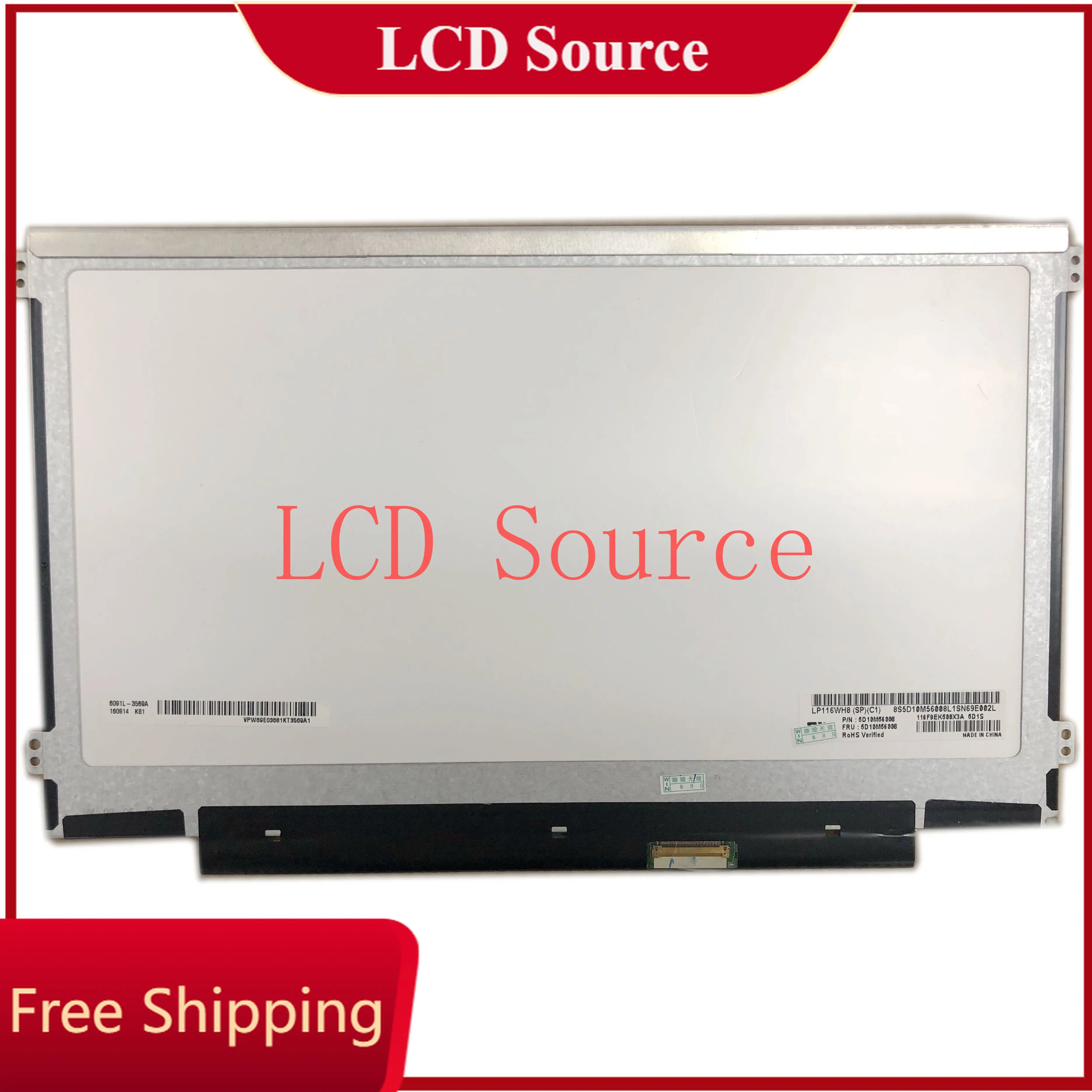 

LP116WH8 SPC1 LP116WH8 (SP)(C1) New 11.6" WXGA HD 1366x768 Panel IPS 40PIN eDP Laptop LCD LED screen