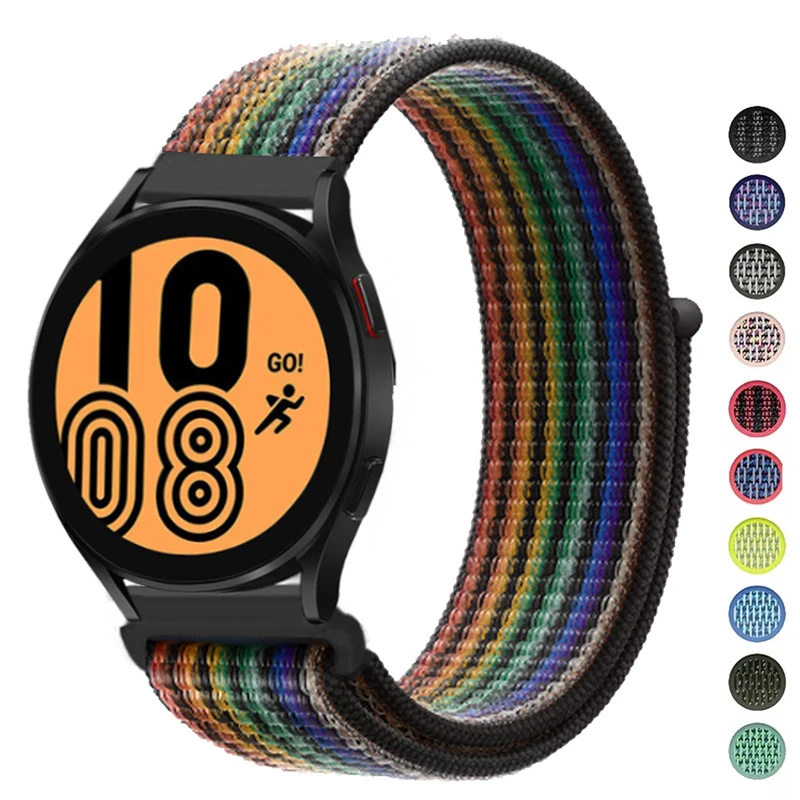 

Band For Samsung Galaxy Watch 5/pro/4/Classic/46mm/42mm/active 2/Gear S3 Nylon 20mm/22mm Bracelet Huawei watch GT 2 3 pro strap