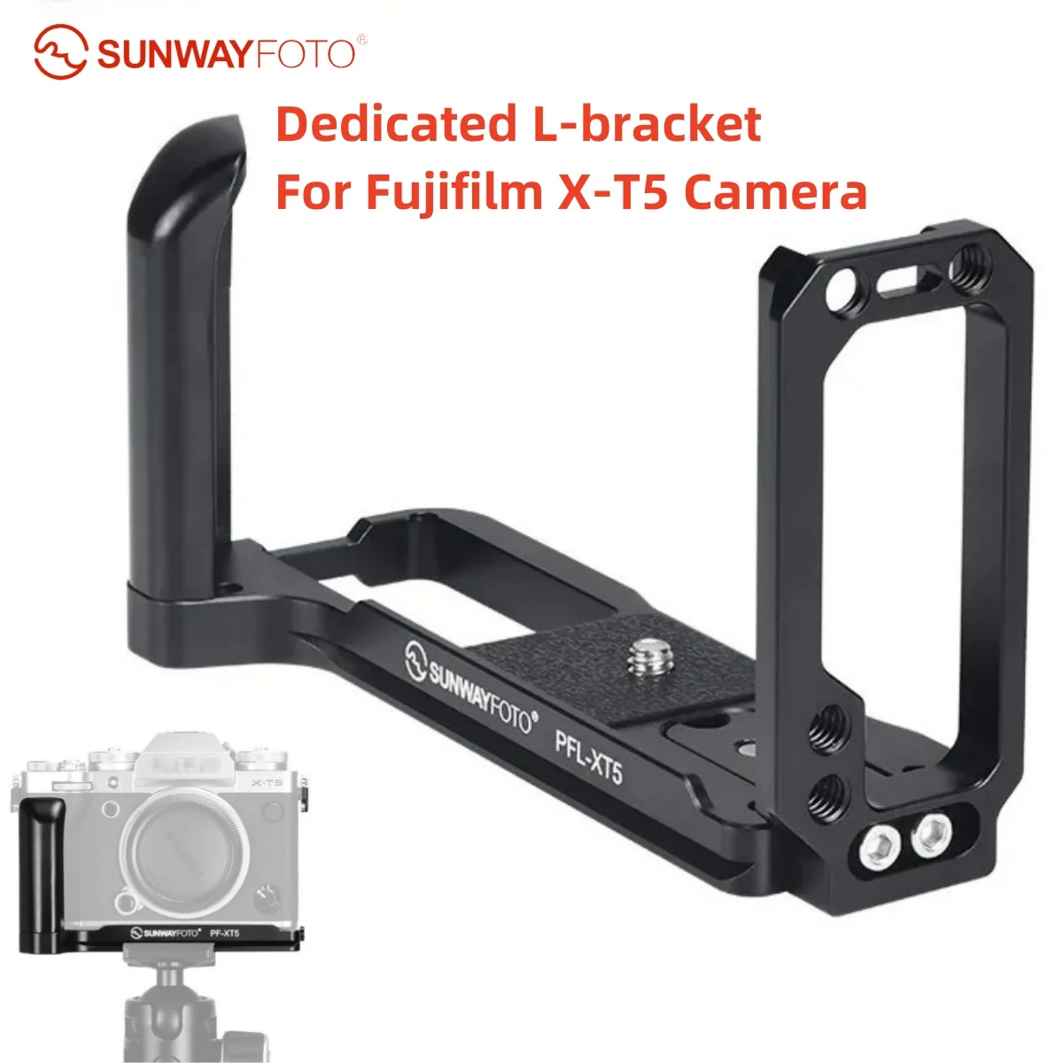 SUNWAYFOTO L-образный кронштейн PF-XT5 Ручка PFL-XT5 для камеры Fujifilm X-T5 Arca Swiss Quick Release L Plate