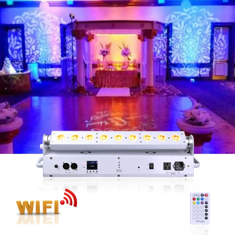 Maxled 9x18 Вт 9*15 3 в 1 2 глаза cob 800 полоса цветения bp 0606h yellowriver par lights dmx led 54 uplight для сцены